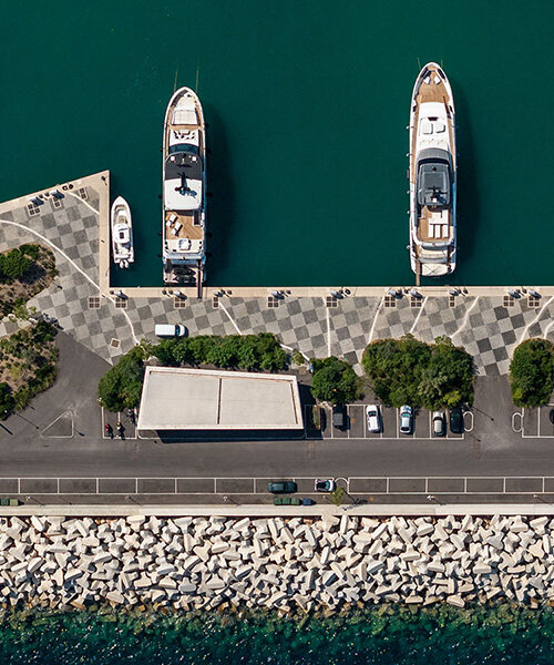 neiheiser argyros turns nautical cartography into coastal design at astir marina, athens